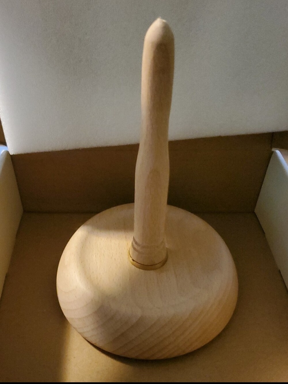 Yarn Ball Holder Made Of Beech NIB Spindle & Pedestal - Picture 6 of 9